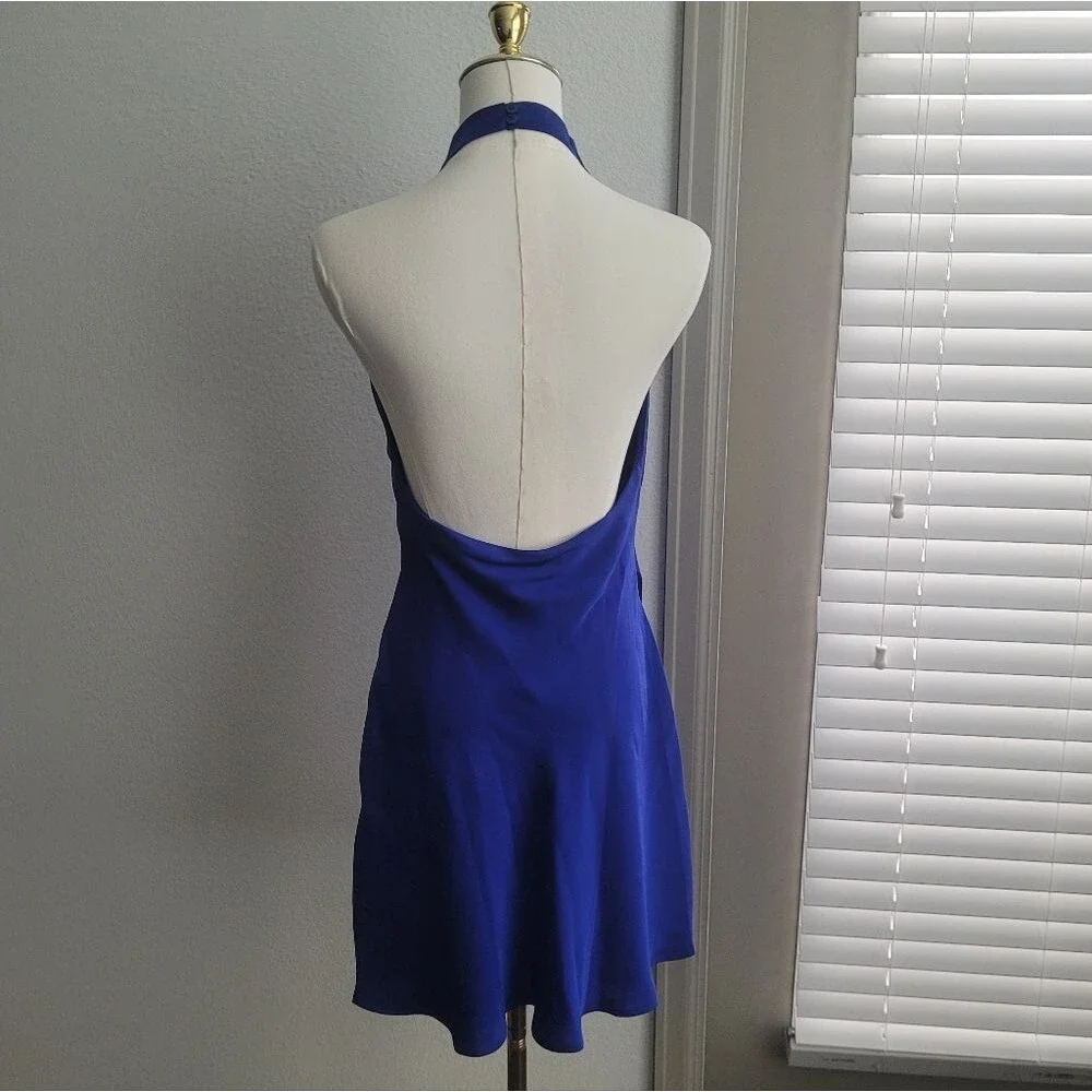 Aritzia Babaton Audience Mini Dress Ablaze Blue 6 Sexy Feminine Homecoming Party - Picture 2 of 8